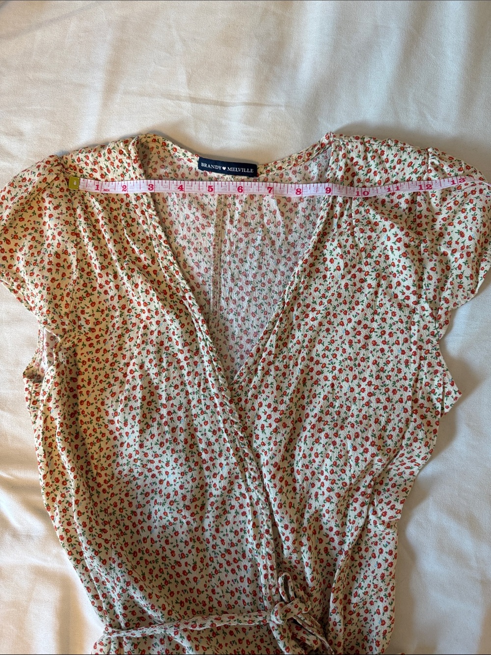 Brandy Melville Mini Wrap Dress // One Size fits Xsmall Small Medium - Picture 10 of 10